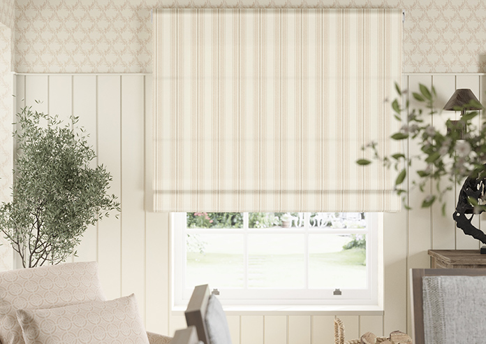 Trellis Prints, Noble Stripe Manson - Roman Blind - Image 3